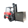 Chariot élévateur diesel NIULI 5 tonnes avec levier de vitesses latéral et positionneur de fourches avec moteur japonais Isuzu Mitsubishi