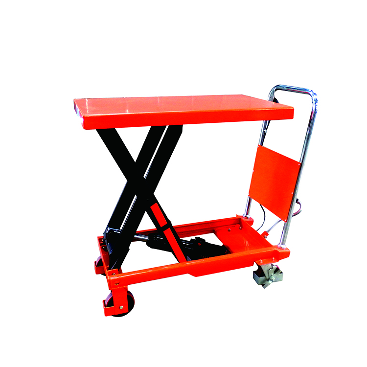 Table élévatrice hydraulique de ciseaux de camion de Table de chariot de main portative de NIULI