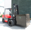 Chariot élévateur diesel NIULI 5 tonnes avec levier de vitesses latéral et positionneur de fourches avec moteur japonais Isuzu Mitsubishi